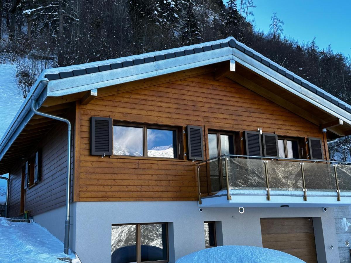 Chambres D'Hotes Les Louettes A Sapinhaut Canton Du Valais Saxon 외부 사진